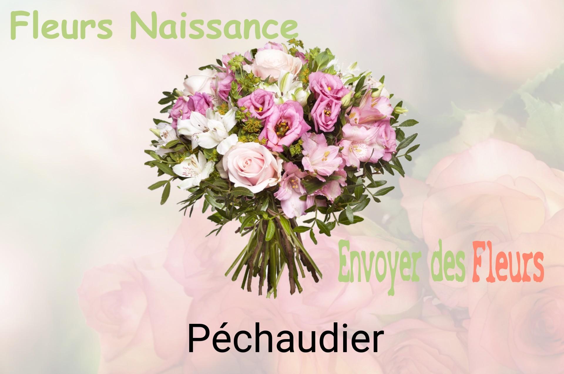 Bouquet de fleurs de naissance livré à Péchaudier